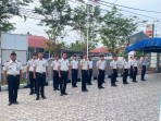 Kalapas Kelas IIa bengkalis sampaikan amanat apel pagi: laksanakan program akselerasi dan berantas halinar