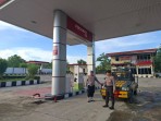Polres Dumai dan Polsek Jajaran Melaksanakan Patroli Pastikan Seluruh SPBU Yang Ada Di Dumai Aman Kondusif
