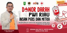Semarakkan HPN dan HUT ke-80, PWI Riau Gelar Donor Darah Senin Mendatang