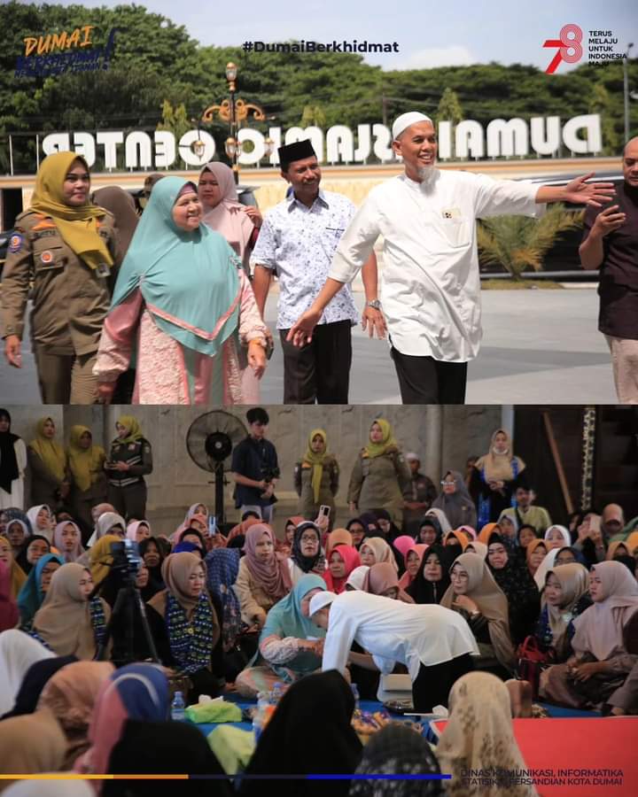 Wali Kota Dumai, H. Paisal Menghadiri Acara Kajian Muslimah Yang di Selenggarakan di Dumai Islamic Center