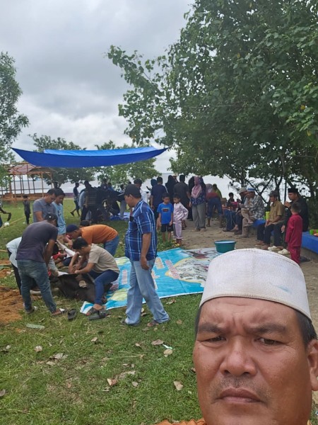 Menyambut Hari Raya Idul Adha 1446 H 2025 Pantai Koneng  Melaksanakan Pemotongan Dua Hewan Qurban.