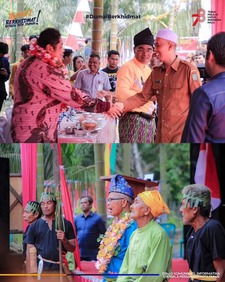 Batin Suku Akit Kota Dumai dan Pengurus Adat Peranakan Suku Akit Kota Dumai Resmi di Kukuhkan