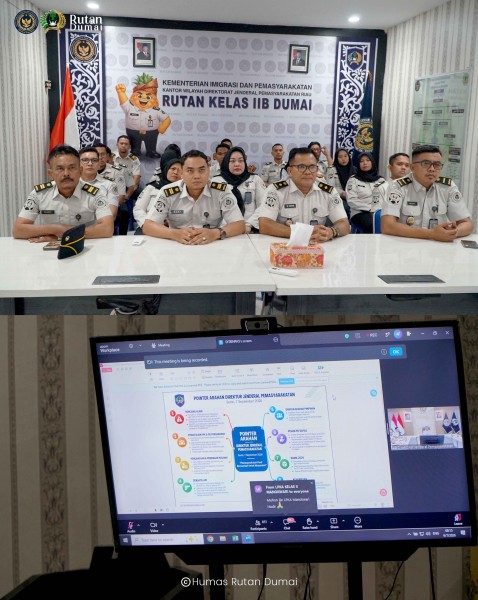 Rutan Dumai Ikuti Penguatan Dari Dirjenpas.