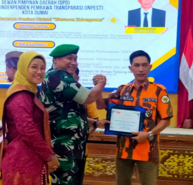 Ketua PAC Pemuda Pancasila Dumai Timur Edi Taufik dan Jajaran Hadiri Diskusi Wawasan Nusantara
