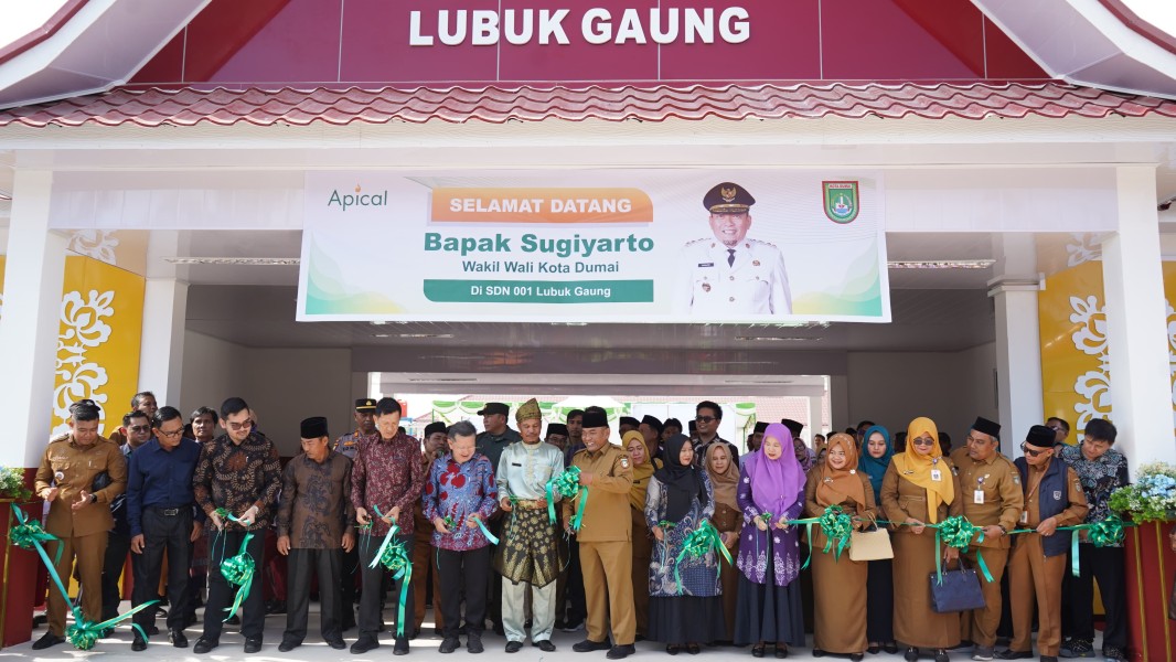 Sekolah Baru, Harapan Baru: Apical dan Pemkot Dumai Resmikan SDN 001 Lubuk Gaung