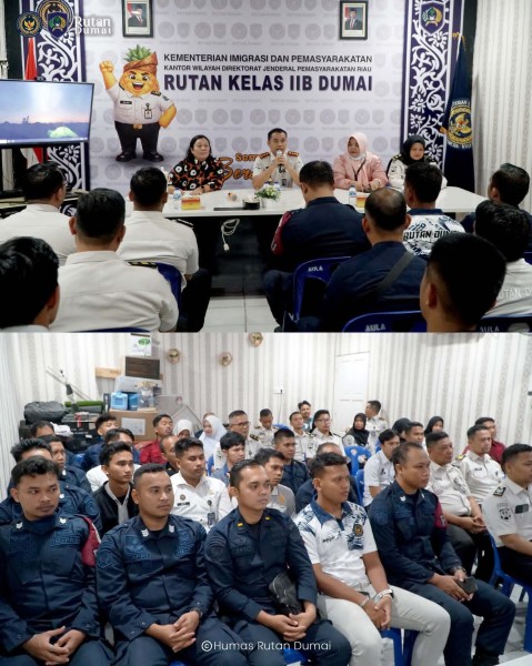 Rutan Dumai Terima Penyuluhan TBC dari Puskesmas Bumi Ayu