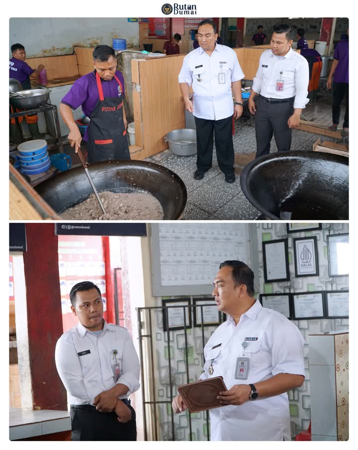 Pastikan Kualitas Layanan Makanan untuk Warga Binaan, Karutan Dumai Pantau Dapur