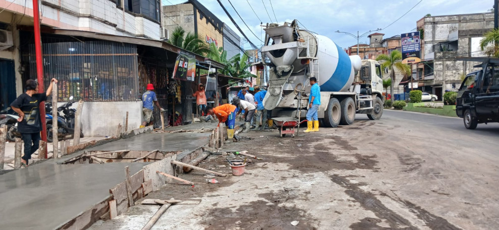 Pembangunan Drainase di Dumai Dipercepat, Warga Sambut Baik