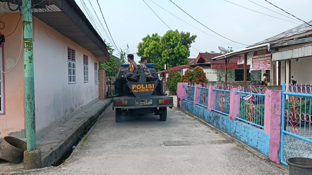 Polres Dumai Melaksanakan Patroli  Rumah Warga Yang Kosong Karena di Tinggal Mudik.