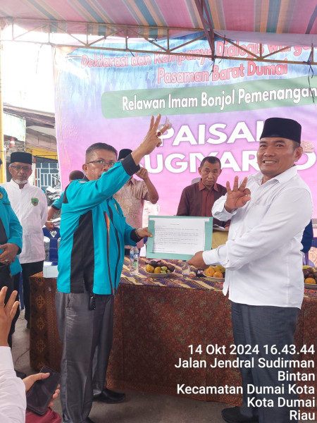 Relawan Posko Imam Bonjol Pasaman Barat /Timur Mendukung Penuh Pasangan H.Paisal /Sugiarto Dua Periode.