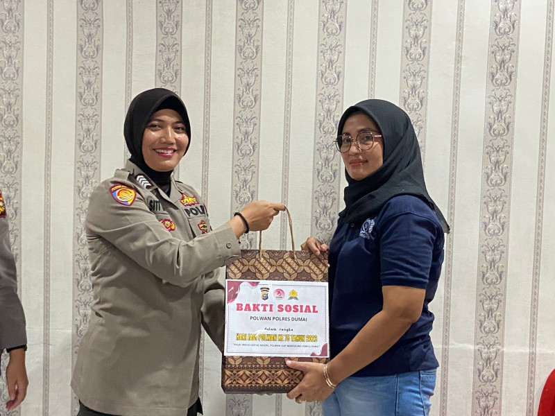 Memperingati Hari Jadi Ke - 75 Polisi Wanita Republik Indonesia Menggelar Bakti Kesehatan dan Curhat Bersama Polwan di Rutan Kelas IIB Dumai