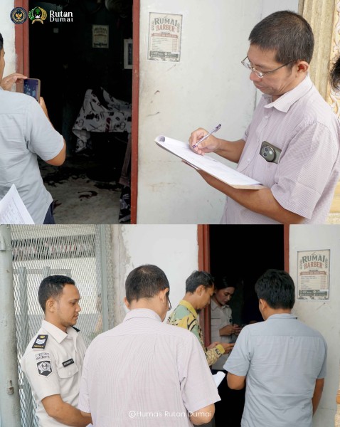Survei Lapangan Izin Sewa BMN, Rutan Dumai Terima Kunjungan KPKNL Dumai