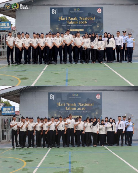 Rutan Dumai Laksanakan Upacara Peringatan Hari Anak Nasional Tahun 2026