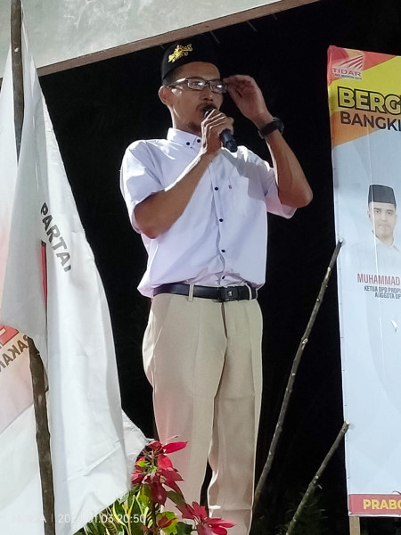 Syaifullah Caleg No urut 5 Dapil  Dumai 4 Dumai Barat dan  Sungai Sembilan Siap   Menyambut Kedatangan  Muhamad Rahul Ketua DPD Partai Gerindra Provinsi