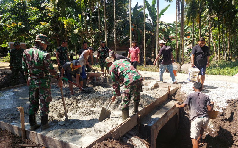 Program TMMD ke-124 Kodim 0320 Dumai  Membantu Percepatan Pembangunan Daerah