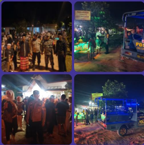 Kapolsek Bukit Kapur Iptu Zulfahli, S.H., M.H.Melaksanakan Pengamanan Malam  Takbiran  Keliling
