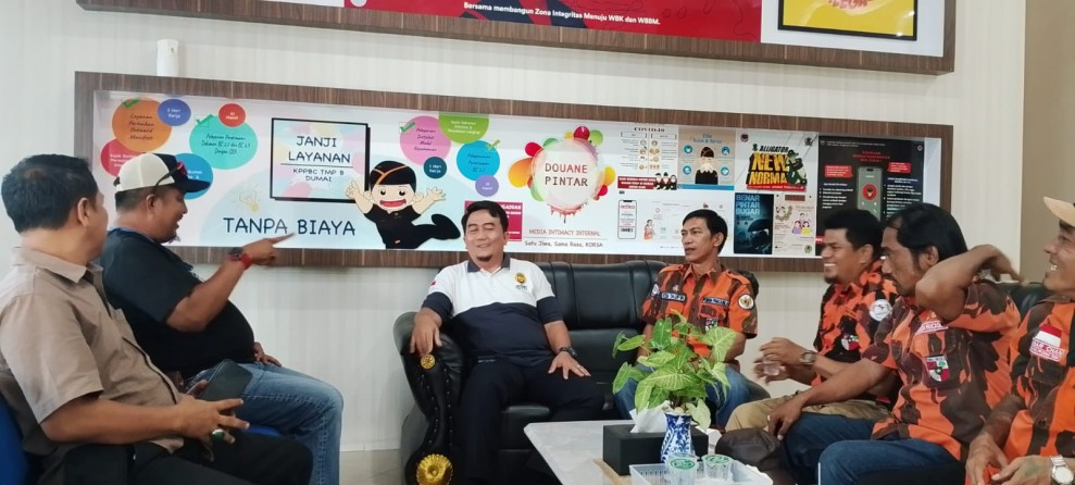 Humas Bea Cukai Dumai Dedi Husni Sambut Baik Kehadiran PAC Pemuda Pancasila Dumai Timur