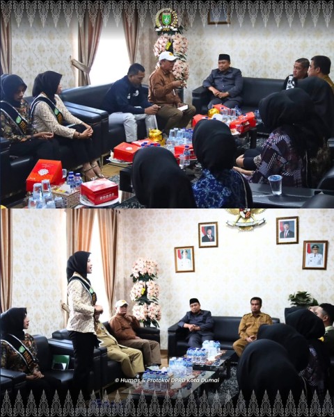 Ketua DPRD Kota Dumai Menerima Kunjungan Silahturahmi Para Finalis Bujang dan Dara .