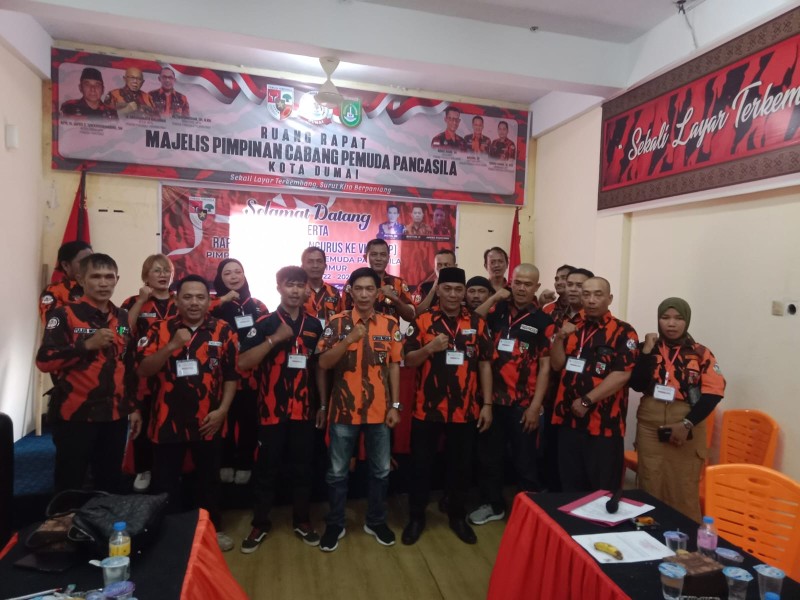 Rapat Pemilihan Pengurus (RPP) PAC Pemuda Pancasila Kecamatan Dumai Timur ke-VIII Berjalan Sukses
