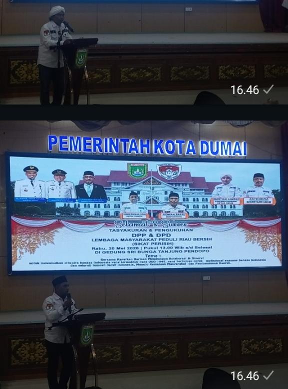 DPP dan DPD Lembaga Masyarakat Peduli Riau Bersih  Sikat Perisih  Sukses Melaksanakan Tasyakuran dan Pengukuhan