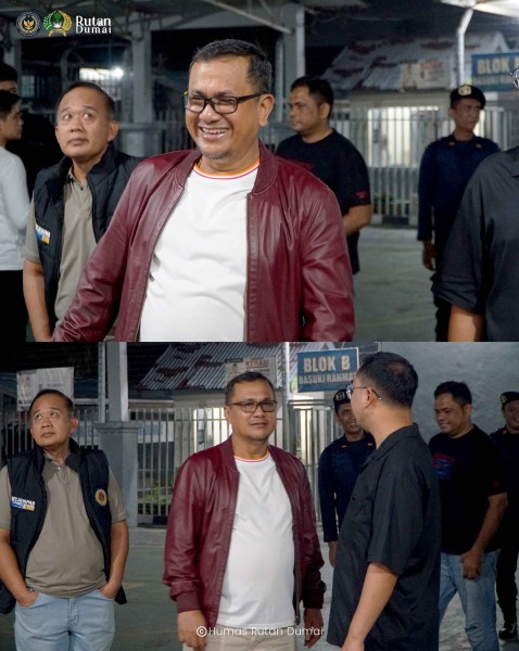 Perkuat Keamanan dan Pendekatan Humanis, Kakanwil Ditjenpas Riau Sapa Warga Binaan Rutan Dumai.