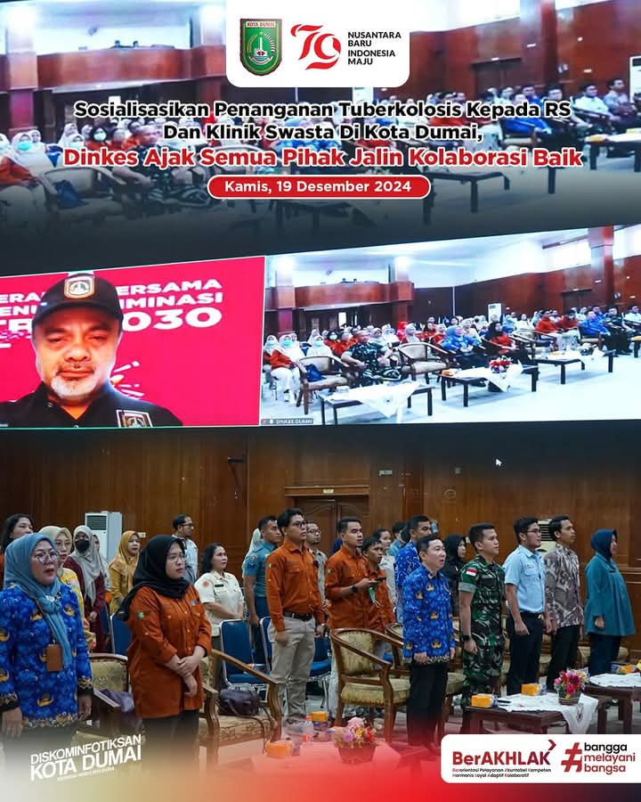 Dinas Kesehatan Melaksanakan Sosialisasi Penanganan Tuberkolosis Untuk RS Serta Klinik Swasta se Kota Dumai