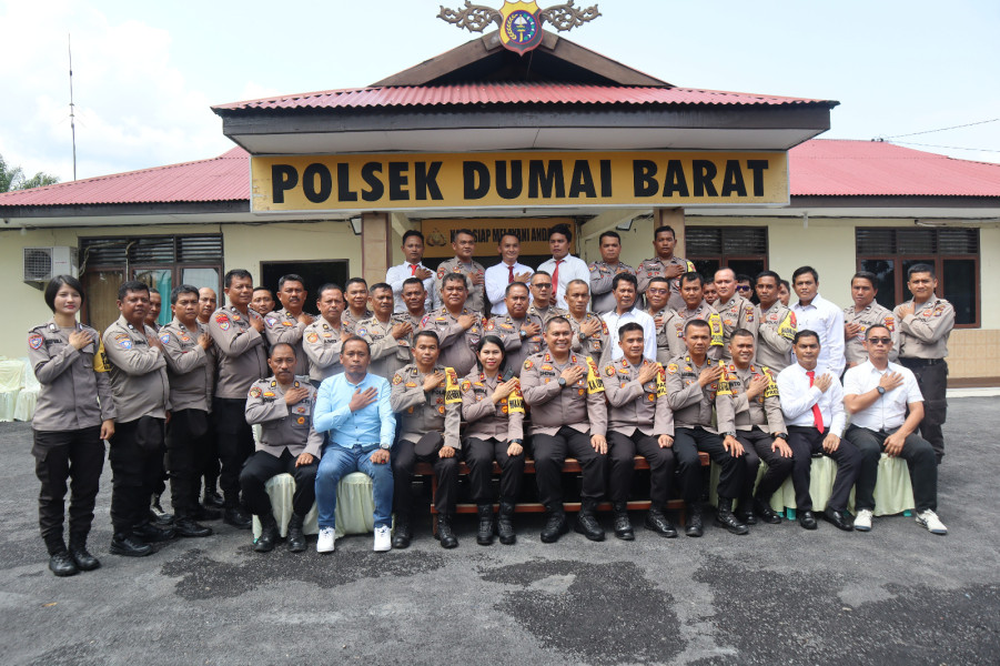 Kapolres Dumai AKBP Dhovan Oktavian Melaksanakan Kunjungan Kerja Ke Polsek Jajaran Polres Dumai S.H, S.I.K, M.Si
