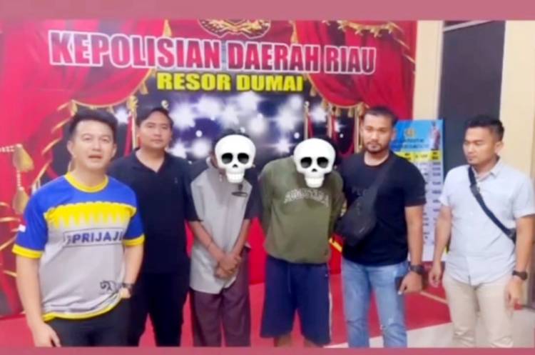 Aksi Pengrusakan Lampu Taman Bumi Ayu Terekam CCTv,2 Pemuda di Amankan Satuan Reserse Kriminal Satreskrim Polres Dumai