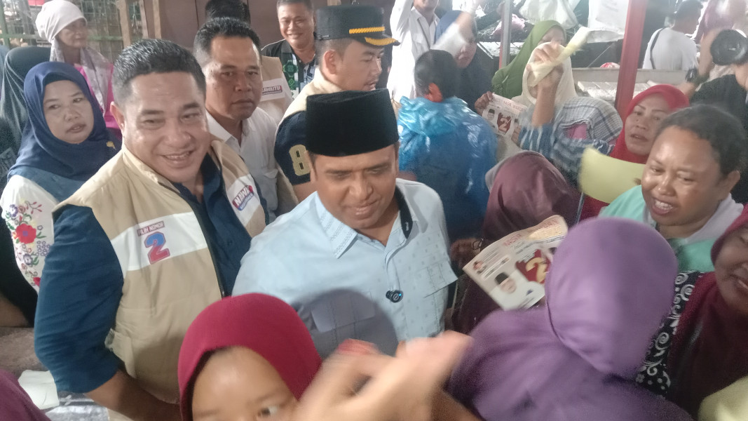 Nomor Dua Ucap Pedagang Pasar Pulau Payung Hadirnya  Calon gubernur Riau H. Muhammad Nasir