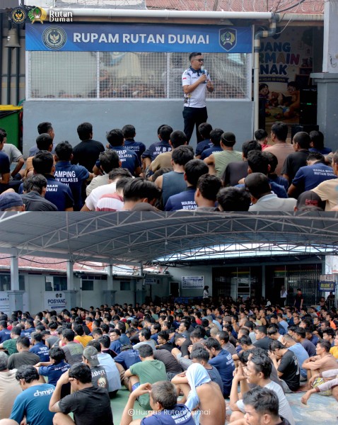 Karutan Dumai Beri Penguatan kepada Warga Binaan, Tekankan Kebersihan dan Ketertiban