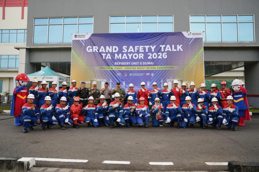 Direktur Operasi Kilang PT Pertamina Patra Niaga Pimpin  Apel Grand Safety Talk Turn Around Mayor 2026 Kilang Dumai