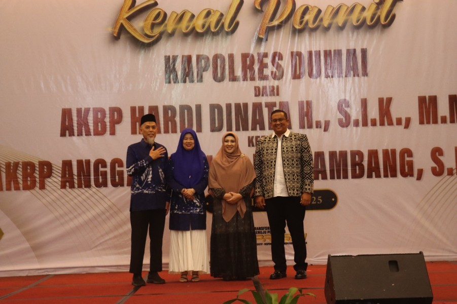 Suasana Haru Penuh Kebersamaan Menyelimuti Kegiatan Kenal Pamit Kapolres Dumai