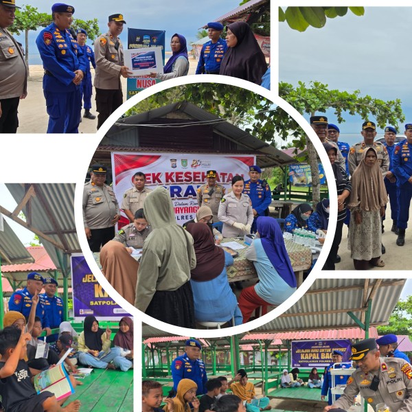 Program JALUR (Jelajah Riau Untuk Rakyat) Polres Dumai Hadir di Pantai Koneng, Salurkan Bantuan dan Layanan Kesehatan bagi Masyarakat Pesisir