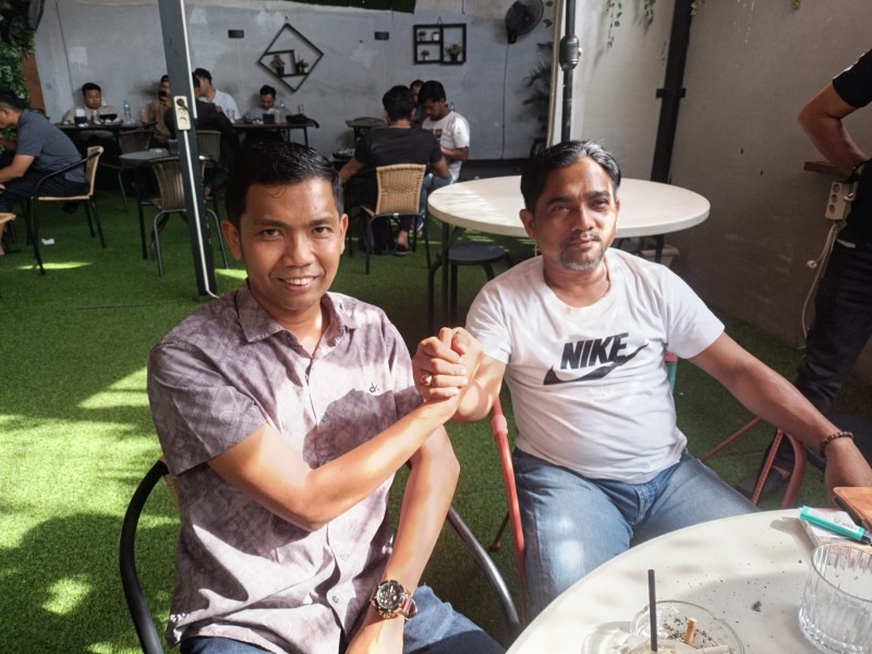 Ahmad Dahlan Ketua JMSI Ucap Selamat Kepada AKJ Terpilih Sebagai Ketua KONI Dumai.