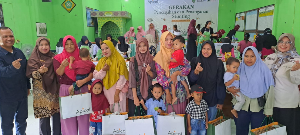Apical Group laksanakan Gerakan Pencegahan dan Penanganan Stunting di Kelurahan Lubuk Gaung Kecamatan Sungai Sembilan