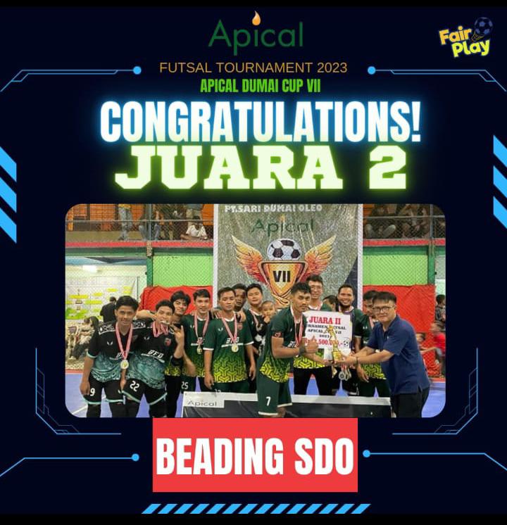 TURNAMEN FUTSAL APICAL CUP VII SECARA RESMI DITUTUP  Bekerja dan Berolahraga