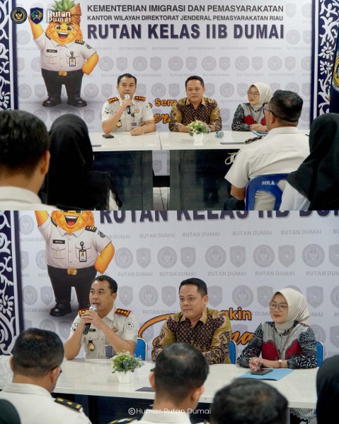 Gandeng Bank BRI, Rutan Dumai Gelar Pelatihan Service Excellent