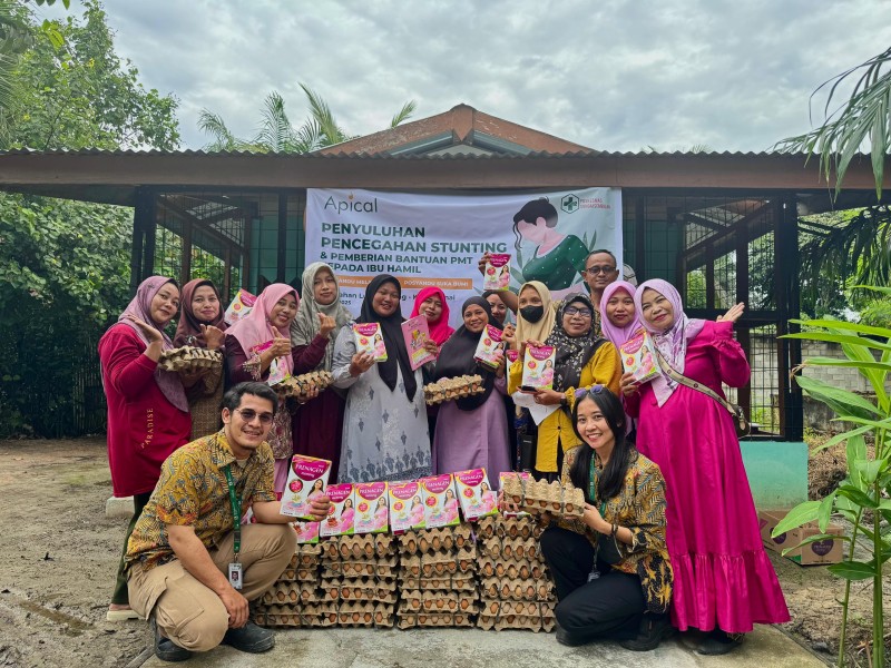 Apical Group Gelar Penyuluhan dan Berikan PMT untuk Pencegahan Stunting di Dumai