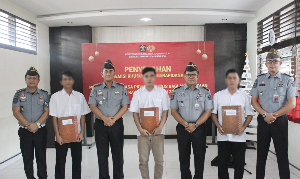 51 Warga Binaan Rutan Dumai Terima Remisi Khusus Natal Tahun 2023