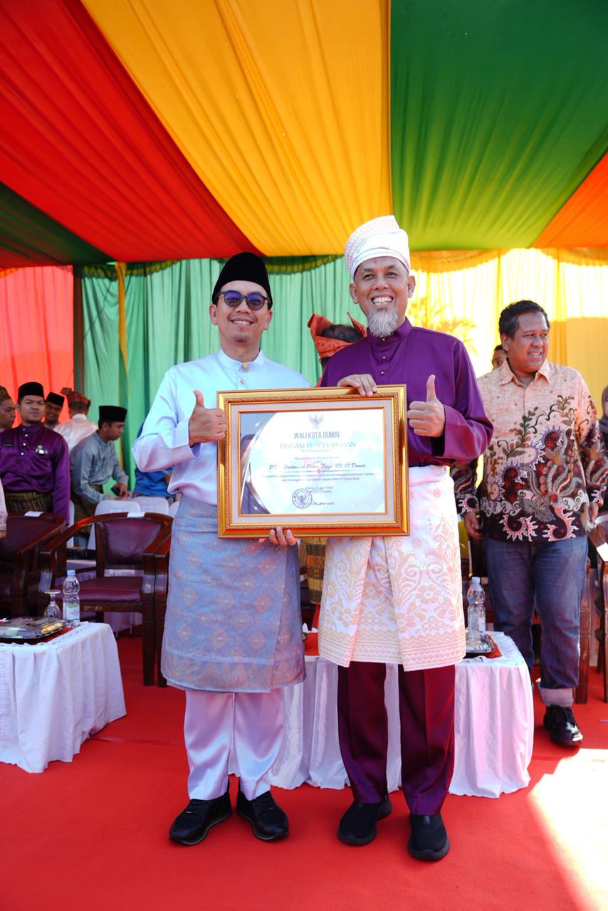 Pertamina Patra Niaga Kilang Dumai Raih Peringkat Pertama Kontributor Terbesar PAD Dumai 2026