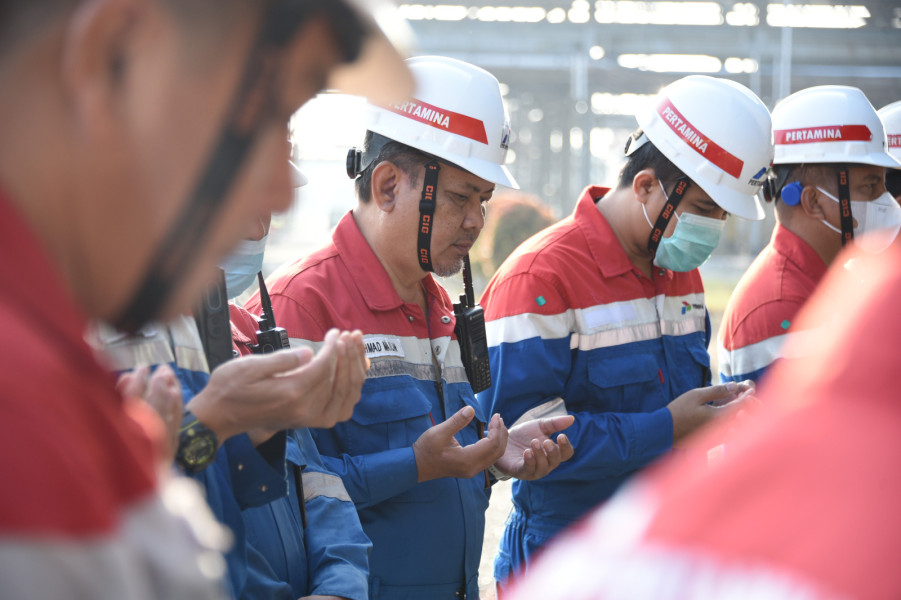Start Up HCU Pasca Gangguan Operasional, PT KPI RU Dumai Gelar Doa Bersama