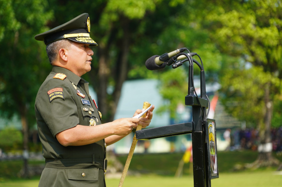 Pangdam I/BB Lantik 304 Prajurit Siswa Diktama TNI AD Gelombang II TA 2022