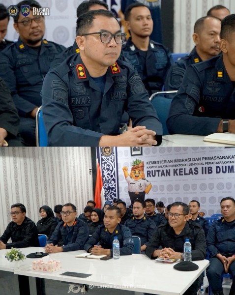 Rutan Dumai Ikuti Arahan Dirjenpas Terkait Penguatan Tugas Pokok dan Fungsi Pemasyarakatan
