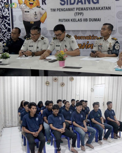 Rutan Dumai Gelar Sidang TPP Pengusulan Remisi Warga Binaan